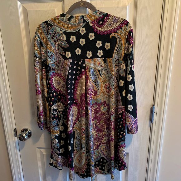 Simply Obsessed XXL multi print tunic / coverup NEW - Picture 3 of 3